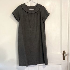 Kate Spade Gray Wool Midi Dress